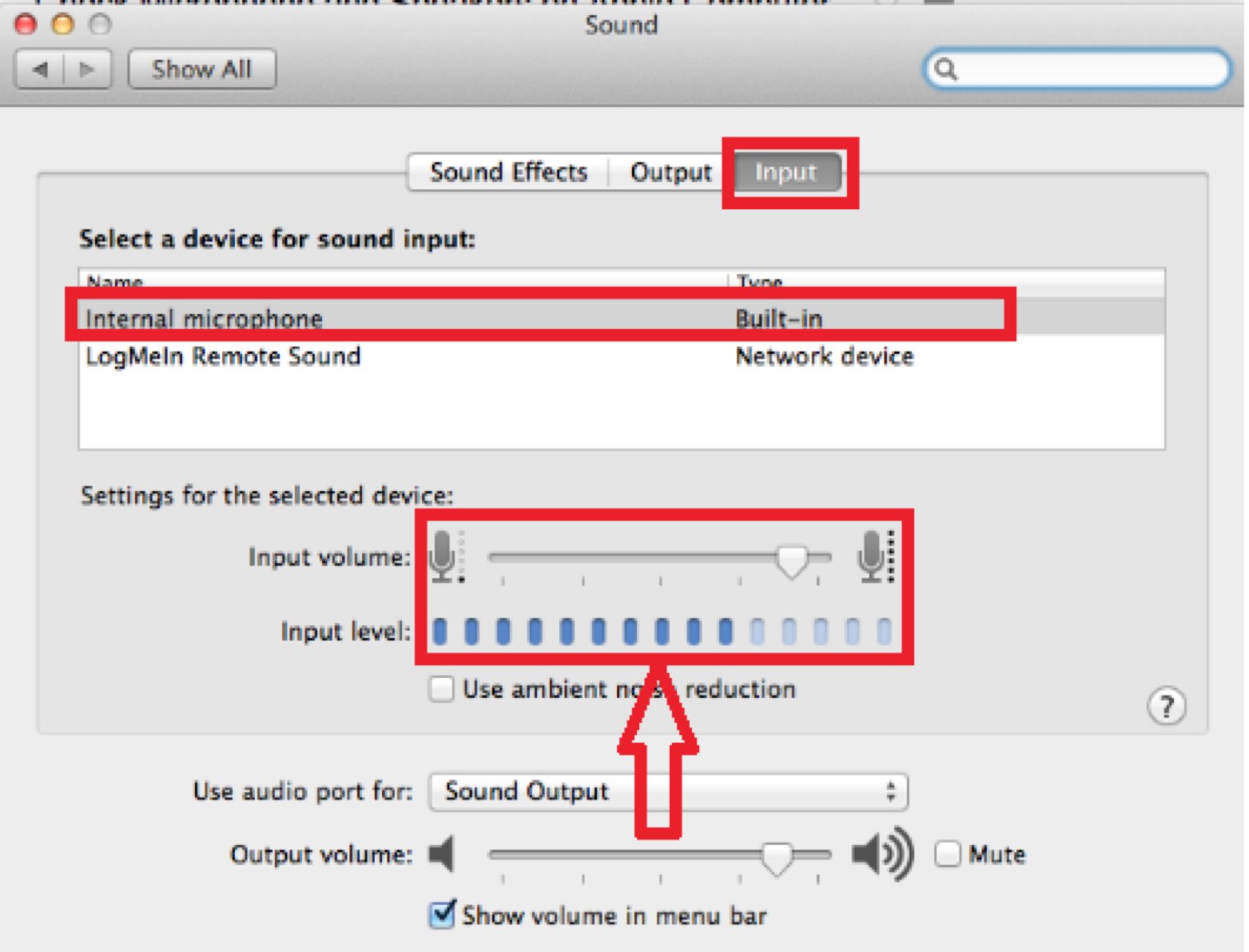 mac audio settings