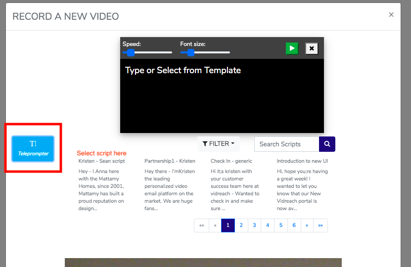 How to create and use a teleprompter script vidREACH