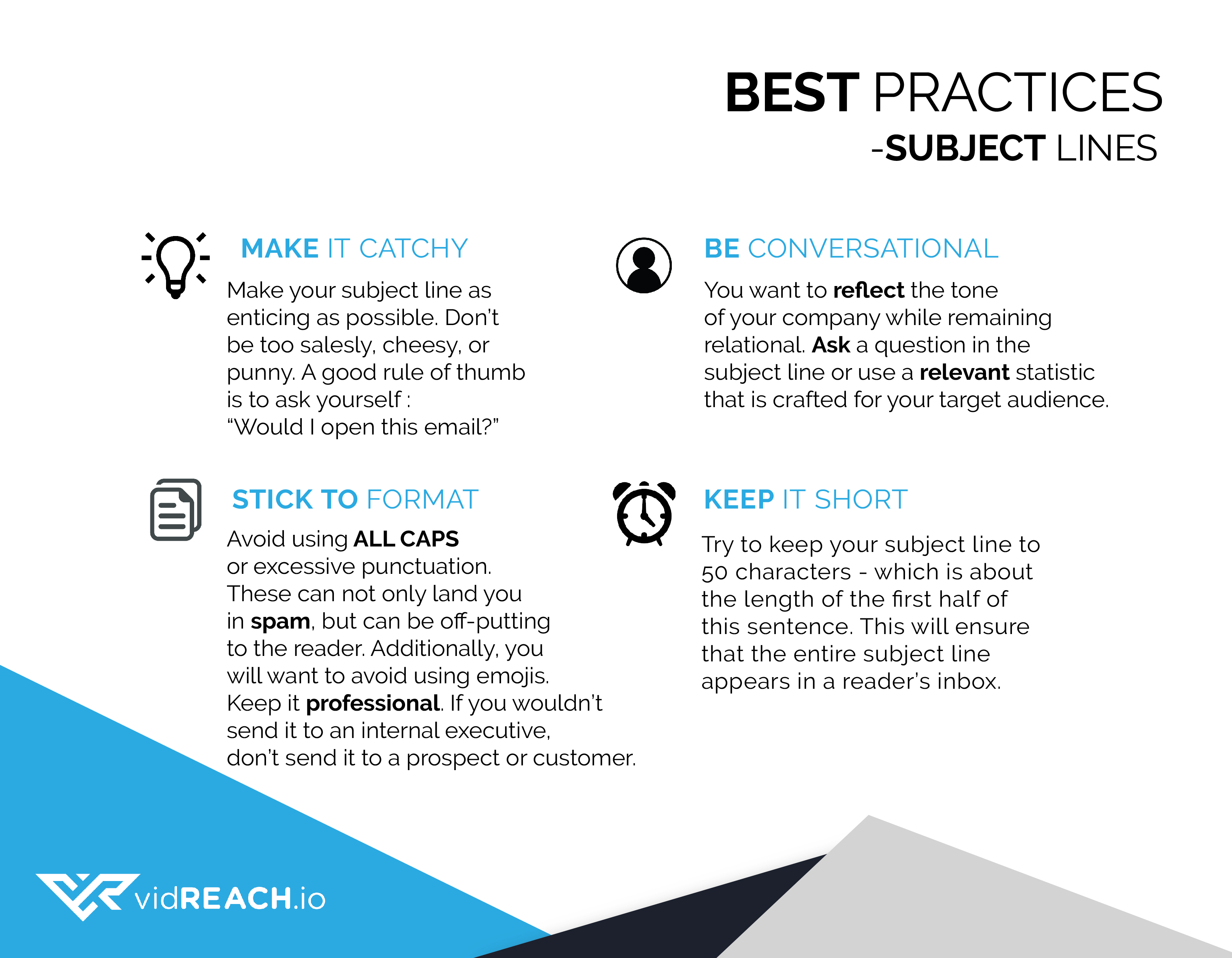 Best Practices Subject Lines vidREACH
